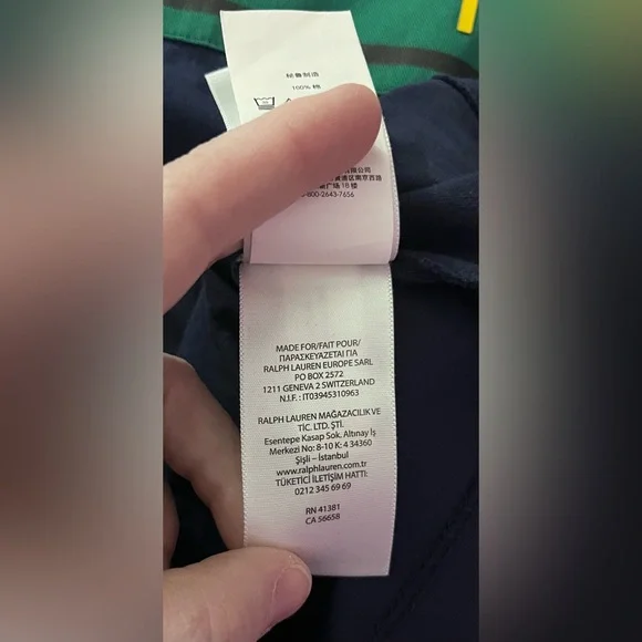 Polo Ralph Lauren Classic Fit Shirt - Navy and Red - Picture 6 of 6